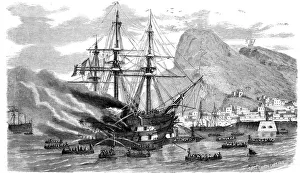 The Rescue of Zouaves on board the Prince Jerome, on fire The Rescue of Zouaves on board the Prince Jerome, on fire