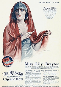 De Reske cigarettes advertisement, Lily Brayton De Reske cigarettes advertisement, Lily Brayton
