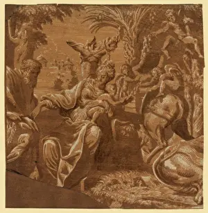 Tree Of Life Symbolism Prints: The rest on the flight into Egypt
