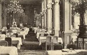 Restaurant of the Grand Hotel, Brussels, Belgium Restaurant of the Grand Hotel, Brussels, Belgium