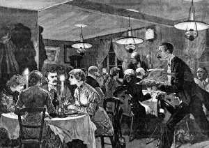 Candlelit Dinner Prints: Restaurant scene