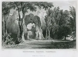 Cornwall Castles Prints: Restormel Castle, Cornwall
