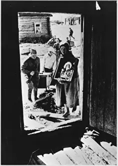 Soviet Union Historical Images Prints: Return to Ruined Home