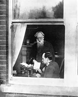Salvation Army History Prints: Rev. William Booth in his study, 1906