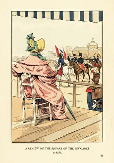 A review on the Square of the Invalides, 1835 A review on the Square of the Invalides, 1835