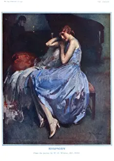 Rhapsody in Blue Dance Dress Print, 1930