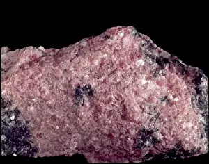 Silicate Mineral Specimens Prints: Rhodonite