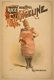 Antique Posters For Sale Prints: Rices beautiful Evangeline