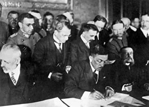 Richard von Kuhlmann signing Peace Treaty, Romania Richard von Kuhlmann signing Peace Treaty, Romania