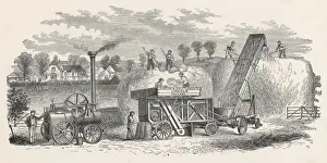 Vintage Farm Machinery Photos Prints: Rick-Making Machine