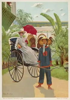 Rickshaw Print from Indo-China