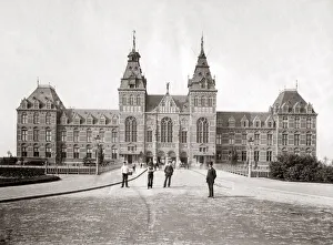 Rijksmuseum, Amsterdam, 1890s. Date: 1890s Rijksmuseum, Amsterdam, 1890s. Date: 1890s