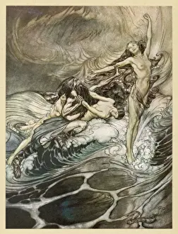Historical German Art Prints: The Ring Recovered