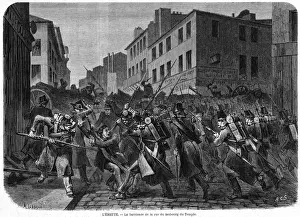 French Historical Events Prints: Rioting in Paris