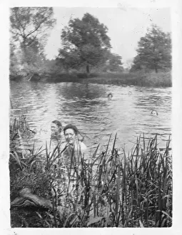 River Swimming Print, 1915