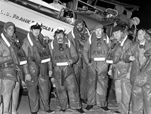 RNLI lifeboat crew, St Ives, Cornwall RNLI lifeboat crew, St Ives, Cornwall