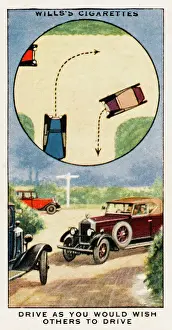 Vintage Transport History Prints: Give and Take on Road