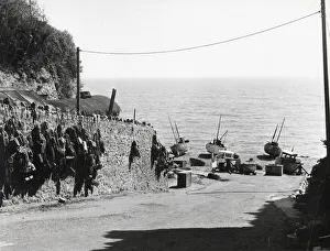Road leading down to the beach at Beer, East Devon Road leading down to the beach at Beer, East Devon