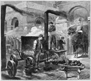 Road Works in Whitehall, London, 1882 Road Works in Whitehall, London, 1882