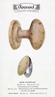 Roanoid bakelite doorknob and keyhole cover Roanoid bakelite doorknob and keyhole cover