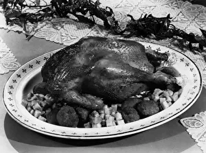 Retro Style Food Photography Prints: Roast Chicken