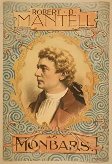 Vintage Theater Posters Prints: Robert B. Mantell as Monbars