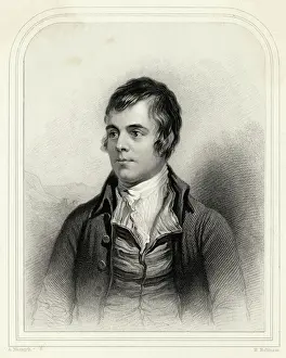 Poet Prints: Robert Burns Portrait Print