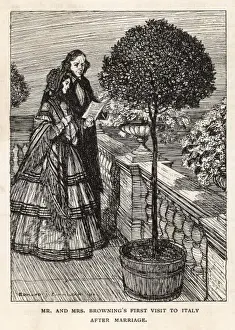 Robert and Elizabeth Browning's Italian Sojourn Print