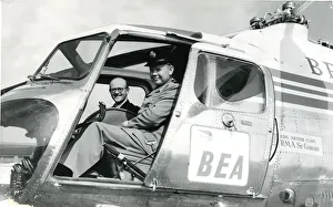 Robert Herbert Whitby in cockpit of Bristol Mk 3A Sycamore Robert Herbert Whitby in cockpit of Bristol Mk 3A Sycamore