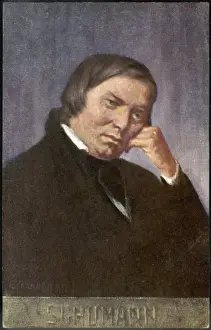 Prints of ROBERT SCHUMANN German musician Robert Schumann Prints: Robert Schumann Print