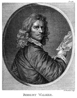 Robert Walker's Etching Print, circa 1605-1660