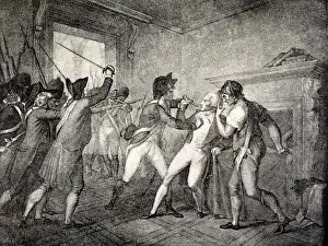 French Revolution Events Prints: Robespierre Arrested