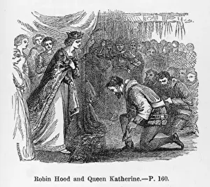 Mary Evans Print: Robin Pardoned by Queen Katherine
