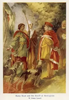 Robin Hood and the Sheriff of Nottingham Print