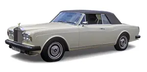 Luxury Convertible Cars Prints: Rolls Royce Corniche 1981 Convertible