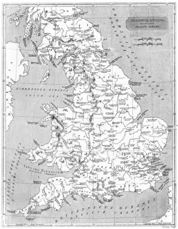 Roman Britain Map Print: A Network of Roman Settlements