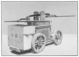 Firefighting History Prints: Roman Fire Engine / Pump