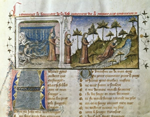 The Roman de la Rose. Miniature. Folio 2. By Guillaume de Lo The Roman de la Rose. Miniature. Folio 2. By Guillaume de Lo