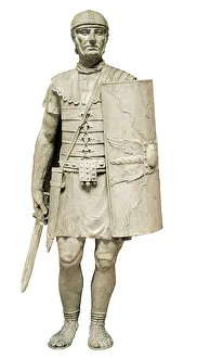 Roman legionary. Sculpture. ITALY. Rome. Museum Roman legionary. Sculpture. ITALY. Rome. Museum