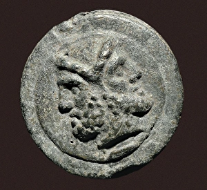 Roman as with a representation of the god Janus Roman as with a representation of the god Janus