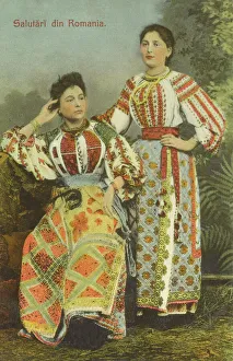 Romanian Women - Traditional costume Romanian Women - Traditional costume