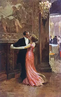 Early 20th Century Dance Prints: Romantic Couple Dancing