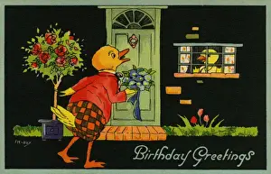 Florence Hardy Artwork Prints: Romantic duck