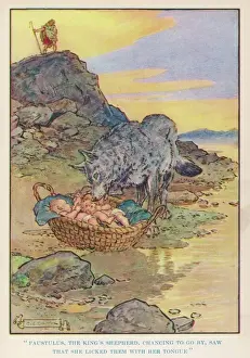 Ancient Roman Mythology Prints: Romulus & Remus