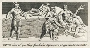 Ancient Roman Mythology Images Prints: Romulus & Remus Left