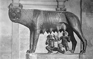 Roman Mythology Images Prints: Romulus & Remus Statue