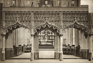 Rood screen, Church of St Pierre, Louvain, Belgium Rood screen, Church of St Pierre, Louvain, Belgium
