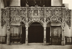 Rood screen in the church, Tessenderloo, Belgium Rood screen in the church, Tessenderloo, Belgium