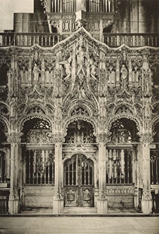 Rood screen in parish church, Dixmude (Diksmuide), Belgium Rood screen in parish church, Dixmude (Diksmuide), Belgium