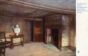 The Room in which Shakespeare was born, Stratford-on-Avon The Room in which Shakespeare was born, Stratford-on-Avon